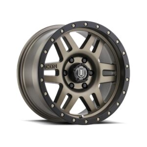 ICON ALLOYS SIX SPEED BRONZE - 17 X 8.5 / 5 X 5 / -6MM / 4.5" BS