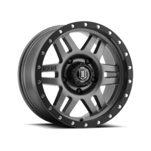 ICON ALLOYS SIX SPEED GUN MTL - 17 X 8.5 / 6 X 135 / 6MM / 5" BS