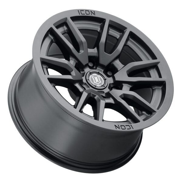 ICON ALLOYS VECTOR 6 SAT BLK - 17 X 8.5 / 6 X 135 / 6MM / 5" BS