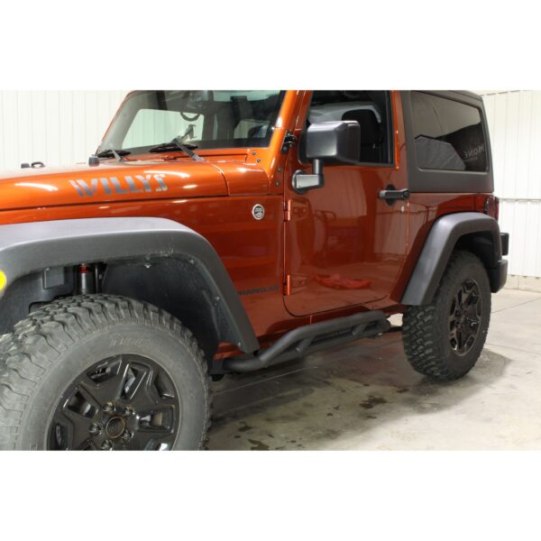 2-Door, Black textured powder coat, Sold as a pair