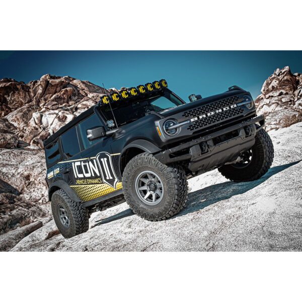 ICON 2021-2023 Ford Bronco, Sasquatch, 2-3" Lift, Stage 7 Suspension System, CDXS, Tubular