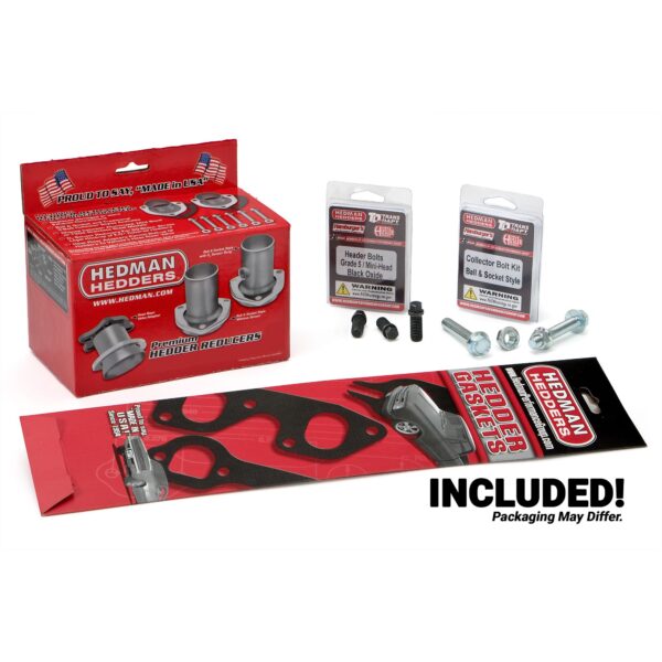 HEDMAN HEDDERS 67-69 CAMARO LS SWAP HEADERS; STAINLESS STEEL- BLACK MAXX