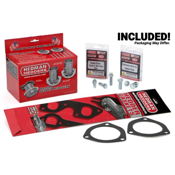 HEDMAN HEDDERS BLOCK HUGGER HEADERS- 304 STAINLESS STEEL; CHEVY LS SERIES; 1-1/2 IN. TUBES; UNCOATED
