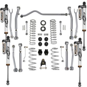 Rubicon Express 3.5" / 4.5 " Super-Flex Kit with 2.5 Piggyback Reservoir Shocks