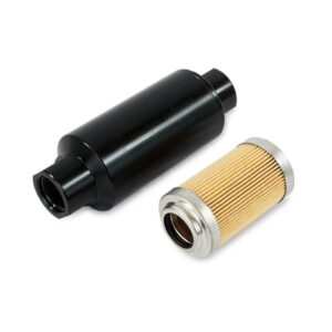 TSP Fuel Filter with 10 Micron Paper Element; Black