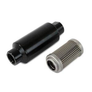 TSP Fuel Filter with 100 Micron Stainless Steel Element; Black