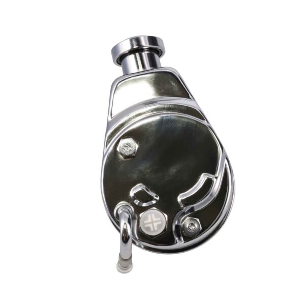 Power Steering Pump; GM Saginaw P Series; Keyway; Chrome