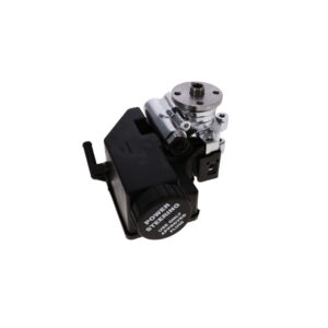 GM Type II Chrome Power Steering Pump with Integral Reservoir and Pulley Hub