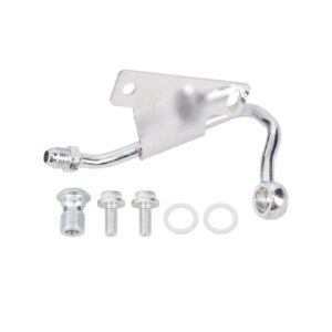 GM Type II Power Steering Pump Low-Mount Hardline; Chrome