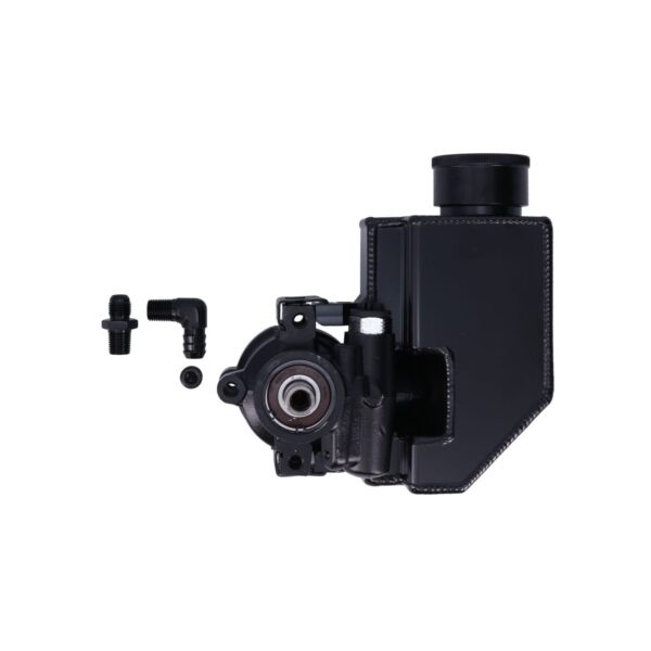 Power Steering Pump; GM Type 2; Saginaw TC; Fabricated Reservoir; Black