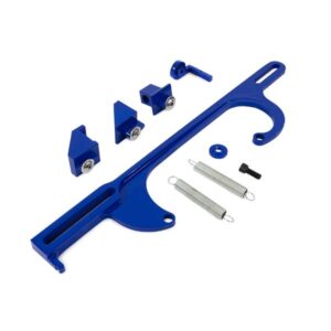TSP Throttle Cable Bracket; Holley 4150/4160 Style 4 BBL; Blue