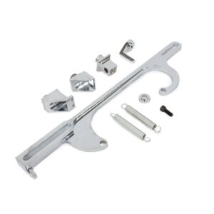 TSP Throttle Cable Bracket; Holley 4150/4160 Style 4 BBL; Chrome