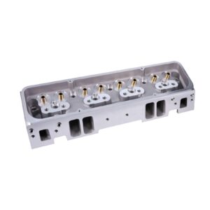Chevy Small Block Straight Plug Aluminum Cylinder Head; Single