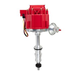 TSP HEI Distributor; Ford FE V8 (330; 361; 391) HD Trucks with 5/16" Shaft; Red