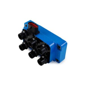 TSP Ignition Coil; 1990-2011 Ford/Mazda V6 with Horizontal Connection; 40K; Blue