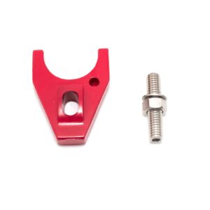 TSP Distributor Hold Down Clamp; Chevrolet V8; Red
