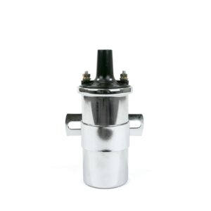 TSP Ignition Coil; Oil-Filled Canister Style; Female Socket; Chrome