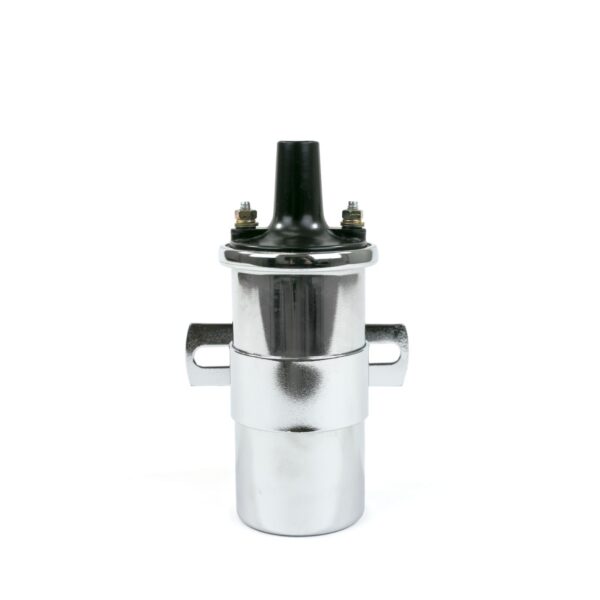 TSP Ignition Coil; Oil-Filled Canister Style; Female Socket; Chrome