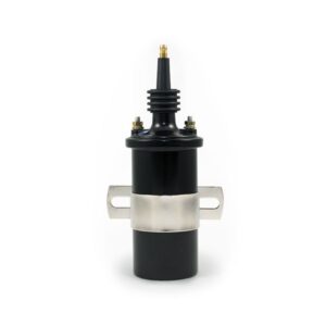 TSP Ignition Coil; Oil-Filled Canister Style; Male Socket; Black