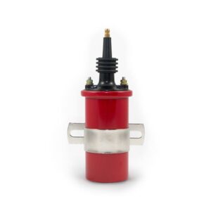 TSP Ignition Coil; Oil-Filled Canister Style; Male Socket; Red