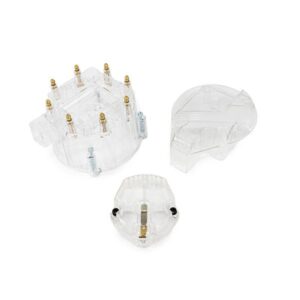 TSP HEI Distributor Super Cap and Rotor Kit; 8 Cylinder Male; Clear