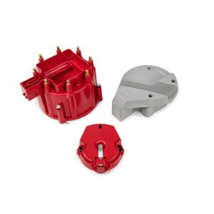 TSP HEI Distributor Super Cap and Rotor Kit; 8 Cylinder Male; Grey