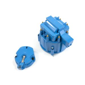 TSP HEI Distributor Standard Cap and Rotor Kit; 8 Cylinder Male; Blue