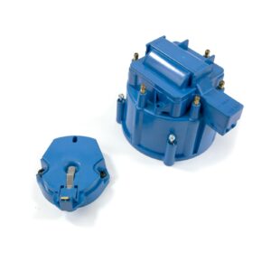 TSP HEI Distributor Standard Cap and Rotor Kit; 6 Cylinder Male; Blue