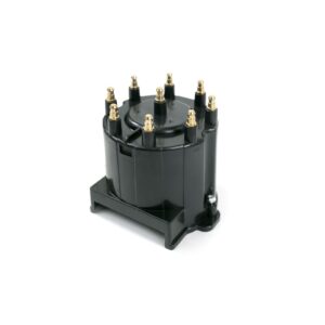TSP GM EFI Distributor Cap and Rotor Kit; 8 Cylinder Male; Black
