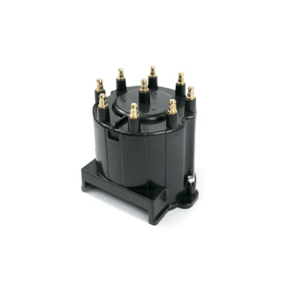 TSP GM EFI Distributor Cap and Rotor Kit; 8 Cylinder Male; Black
