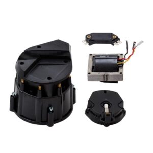 TSP HEI Distributor Super Cap Tune Up Kit; 8 Cylinder Male; Black