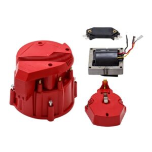 TSP HEI Distributor Super Cap Tune Up Kit; 8 Cylinder Male; Red