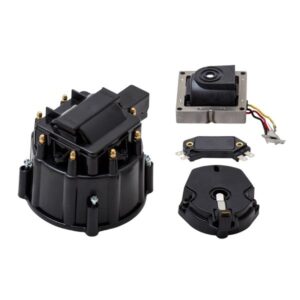 TSP HEI Distributor Standard Cap Tune Up Kit; 8 Cylinder Male; Black
