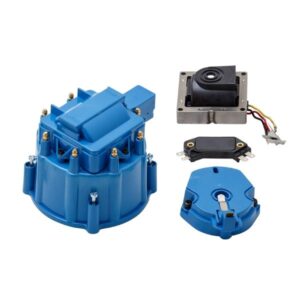 TSP HEI Distributor Standard Cap Tune Up Kit; 8 Cylinder Male; Blue