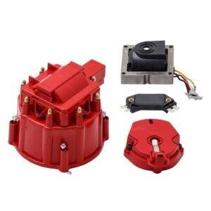 TSP HEI Distributor Standard Cap Tune Up Kit; 8 Cylinder Male; Red