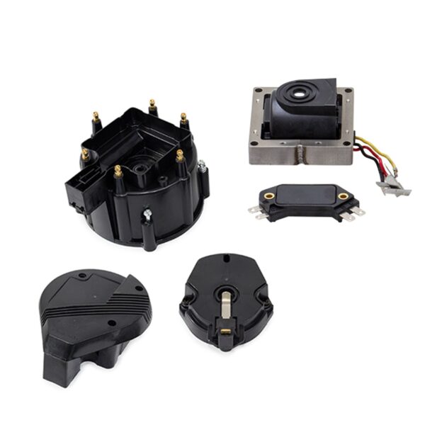 TSP HEI Distributor Super Cap Tune Up Kit; 6 Cylinder Male; Black