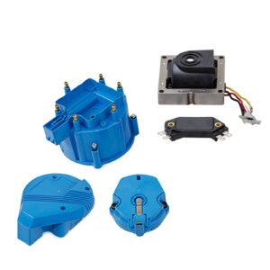 TSP HEI Distributor Super Cap Tune Up Kit; 6 Cylinder Male; Blue