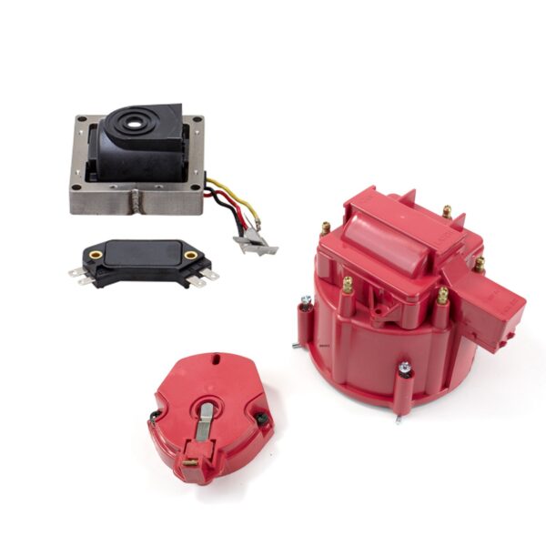TSP HEI Distributor Standard Cap Tune Up Kit; 6 Cylinder Male; Red