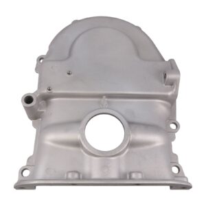 Timing Cover; Ford FE Big Block V8; Satin Aluminum