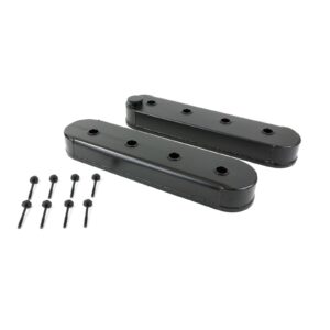 TSP Valve Covers; Fab. Alum.; wthout Coil Mounts LSX; Black