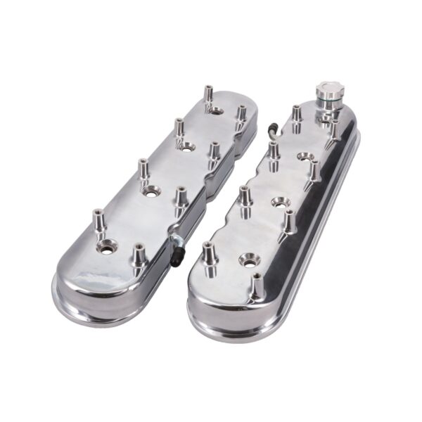 TSP Valve Covers; Cast Alum.; with Coil Mounts LS; Polished