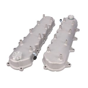 LT Valve Covers; Cast Aluminum; w Coil Mounts; Satin