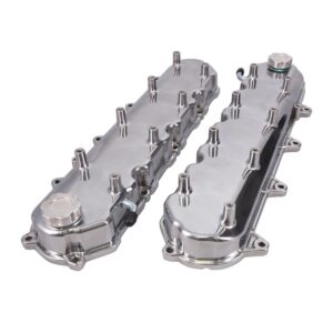 LT Valve Covers; Cast Aluminum; w Coil Mounts; Polished