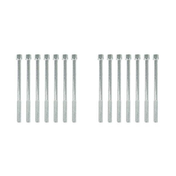 TSP Valve Covers; Fab. Alum.; Long Bolt with Holes BBC; Clear Anodized