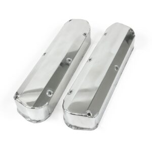 TSP Valve Covers; Fab. Alum.; Long Bolt wthout Holes SBF; Polished
