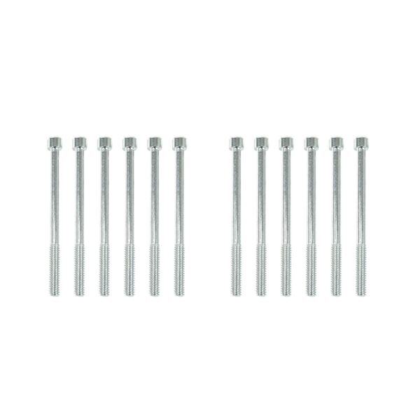 TSP Valve Covers; Fab. Alum.; Long Bolt with Holes SBF; Clear Anodized