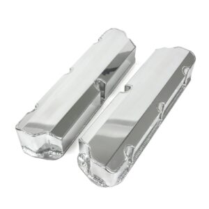 TSP Valve Covers; Fab. Alum.; Short Bolt wthout Holes SBF; Polished