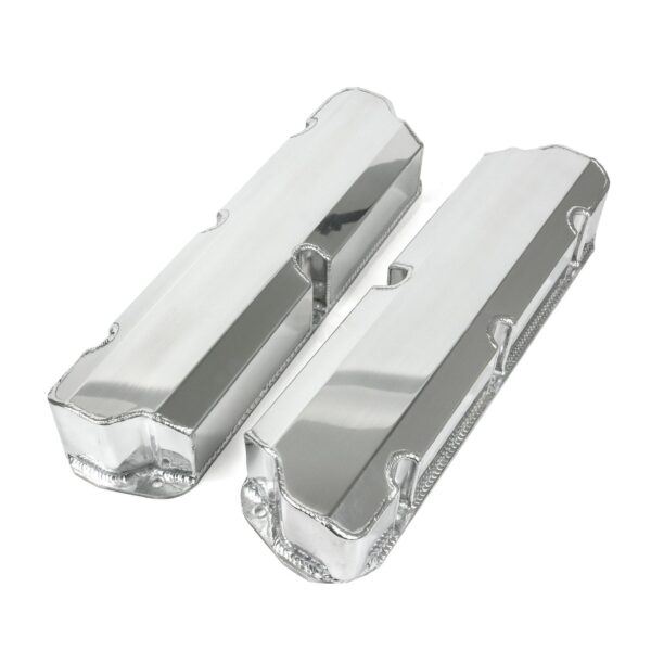 TSP Valve Covers; Fab. Alum.; Short Bolt wthout Holes SBF; Polished