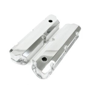 TSP Valve Covers; Fab. Alum.; Short Bolt with Holes SBF; Polished