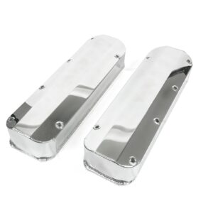 TSP Valve Covers; Fab. Alum.; Long Bolt wthout Holes BBF; Polished